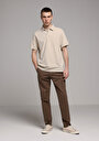 thumb-Afficher les détails de T-shirt Polo À Manches Courtes Vert Foncé Droit Regular Fit Homme