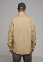 thumb-Afficher les détails de Chemise À Manches Longues Marron Relaxed Fit Droit Sergé Homme