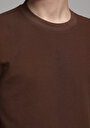 thumb-Afficher les détails de T-shirt À Manches Courtes Marron Comfort Fit Droit Homme