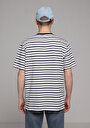 thumb-Afficher les détails de T-shirt À Manches Courtes Marine Comfort Fit Rayé Homme