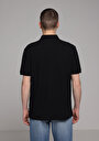 thumb-Afficher les détails de T-shirt Polo À Manches Courtes Noir Droit Regular Fit Homme