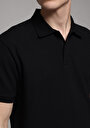 thumb-Afficher les détails de T-shirt Polo À Manches Courtes Noir Droit Regular Fit Homme