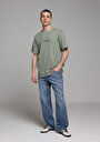 thumb-Afficher les détails de T-shirt À Manches Courtes Vert Comfort Fit Droit Homme