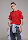 thumb-Afficher les détails de T-shirt À Manches Courtes Rouge   Homme
