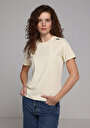 thumb-Afficher les détails de T-shirt À Manches Courtes Jaune Regular Fit Brodé Femme