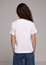 thumb-Afficher les détails de T-shirt À Manches Courtes Blanc Regular Fit Brodé Femme