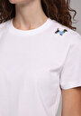 thumb-Afficher les détails de T-shirt À Manches Courtes Blanc Regular Fit Brodé Femme