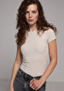 thumb-Afficher les détails de T-shirt À Manches Courtes Blanc Slim Fit Droit Femme