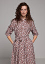 thumb-Afficher les détails de Robe Marron Regular Fit    Femme