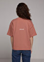 thumb-Afficher les détails de T-shirt À Manches Courtes Rose Relaxed Fit Imprimé Femme