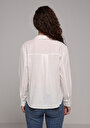 thumb-Afficher les détails de Chemise À Manches Longues Blanc Fashion Fit Brodé Panama Femme