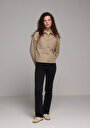 thumb-Afficher les détails de Manches Longues Beige Regular Fit Femme