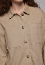 thumb-Afficher les détails de Manches Longues Beige Regular Fit Femme