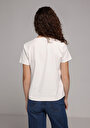 thumb-Afficher les détails de T-shirt À Manches Courtes Blanc Regular Fit Brodé Femme