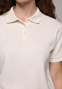 thumb-Afficher les détails de Blanc Regular Fit  Droit Gaufré Femme