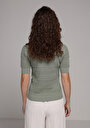 thumb-Afficher les détails de Tricot Vert Slim Fit  Femme