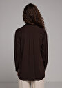 thumb-Afficher les détails de Chemise À Manches Longues Marron Regular Fit Droit Belmando Femme