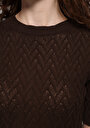 thumb-Afficher les détails de Tricot Marron Slim Fit  Femme