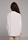 thumb-Afficher les détails de Chemise À Manches Longues Ecru Fashion Fit Jakarli Ratière Femme