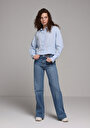 thumb-Afficher les détails de 793 Marissa Pantalon    En Jean Regular Fit Femme