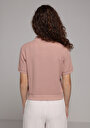 thumb-Afficher les détails de Rose Regular Fit  Droit Gaufré Femme