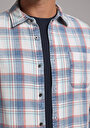 thumb-Afficher les détails de Chemise À Manches Longues Multicolou Regular Fit Plaid Sergé Homme