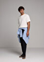 thumb-Afficher les détails de T-shirt À Manches Courtes Blanc Comfort Fit Droit Homme