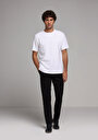 thumb-Afficher les détails de T-shirt À Manches Courtes Blanc Comfort Fit Droit Homme