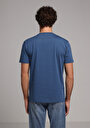 thumb-Afficher les détails de T-shirt À Manches Courtes Bleu Regular Fit Droit Homme