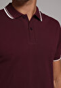 thumb-Afficher les détails de T-shirt Polo À Manches Courtes Violet Droit Regular Fit Homme