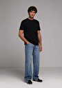 thumb-Afficher les détails de T-shirt À Manches Courtes Noir Regular Fit Droit Homme
