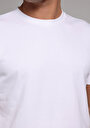thumb-Afficher les détails de T-shirt À Manches Courtes Blanc Regular Fit Droit Homme