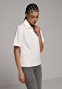 thumb-Afficher les détails de Blanc Regular Fit  Droit Verrouillage Femme