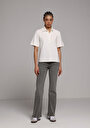 thumb-Afficher les détails de Blanc Regular Fit  Droit Verrouillage Femme