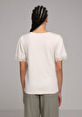 thumb-Afficher les détails de Blouse À Manches Courtes Ecru Regular Fit Manches Courtes Femme