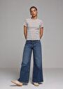 thumb-Afficher les détails de 979 Ellie Pantalon    En Jean Loose Fit Femme