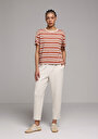 thumb-Afficher les détails de Pantalon De Survêtement Ecru Regular Fit Femme