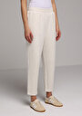 thumb-Afficher les détails de Pantalon De Survêtement Ecru Regular Fit Femme