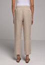 thumb-Afficher les détails de Pantalon Beige Straight Leg High Rise En Uni Regular Fit Femme