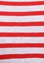thumb-Afficher les détails de T-shirt À Manches Courtes Rouge Regular Fit Rayé Femme