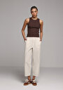 thumb-Afficher les détails de Athlète Marron Slim Fit Femme