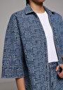 thumb-Afficher les détails de Chemise À Manches Longues  Oversize Fit Droit Jean Femme