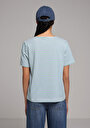 thumb-Afficher les détails de T-shirt À Manches Courtes Vert Regular Fit Rayé Femme