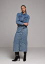 thumb-Afficher les détails de Jupe  Slim Fit Droit Jean Mdi Femme