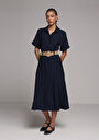 thumb-Afficher les détails de Robe Marine Regular Fit    Femme
