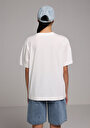 thumb-Afficher les détails de T-shirt À Manches Courtes Blanc Regular Fit Imprimé Femme