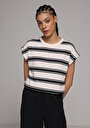 thumb-Afficher les détails de Blouse À Manches Courtes Marine Regular Fit Manches Courtes Femme