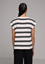 thumb-Afficher les détails de Blouse À Manches Courtes Marine Regular Fit Manches Courtes Femme