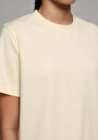 thumb-Afficher les détails de T-shirt À Manches Courtes Jaune Boxy Fit Droit Femme