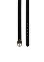 thumb-Afficher les détails de Ceinture Noir Modern Fit Femme